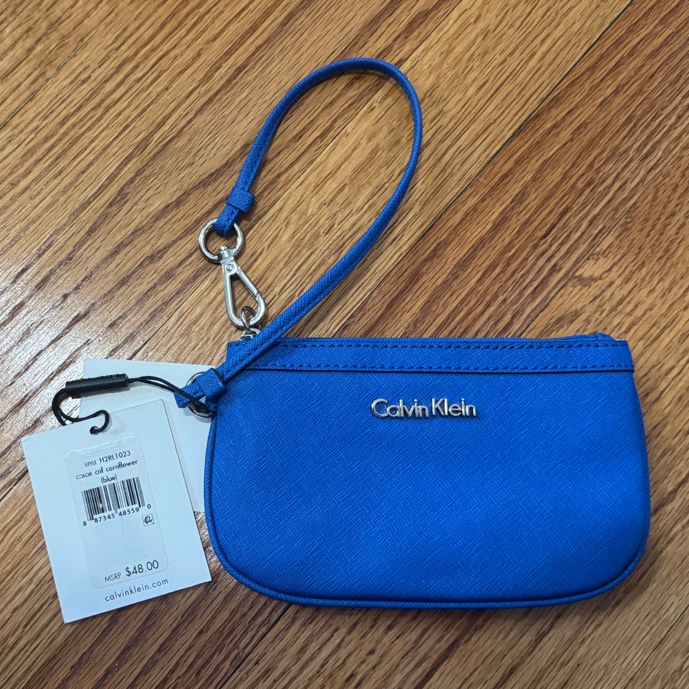 Calvin Klein Vibrant Blue Wristlet